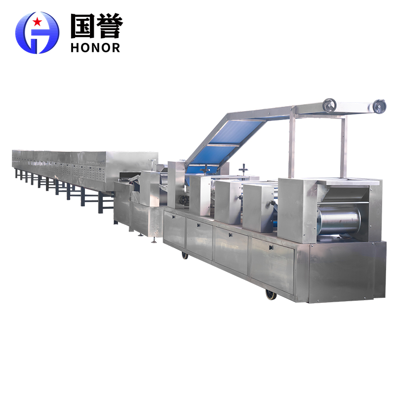 全自动酥性韧性饼干生产线 高端夹心饼干制造设备