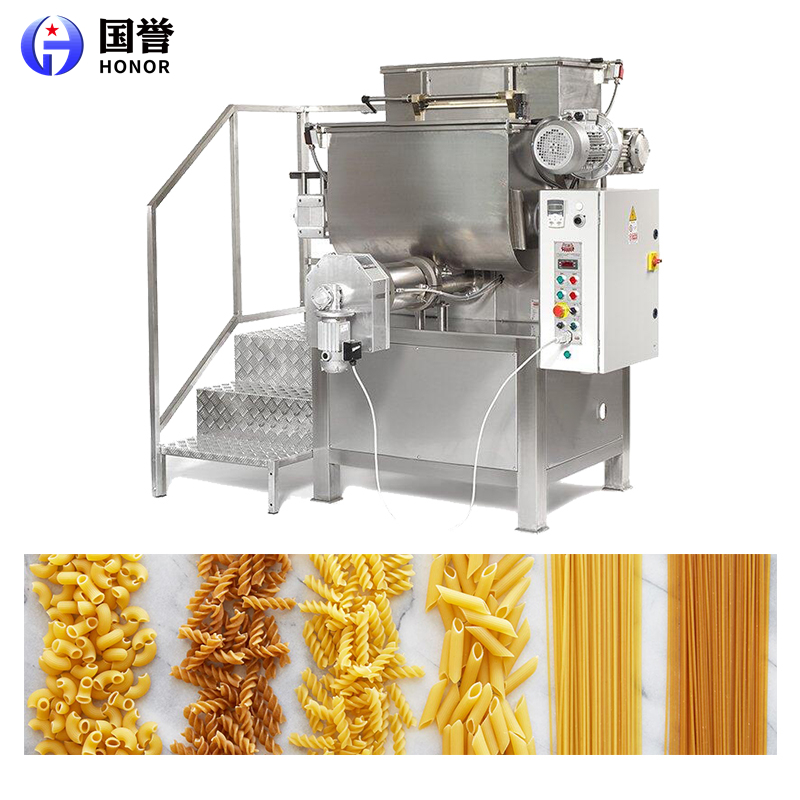 工厂供应全自动螺旋意大利面设备 单螺杆通心粉生产线