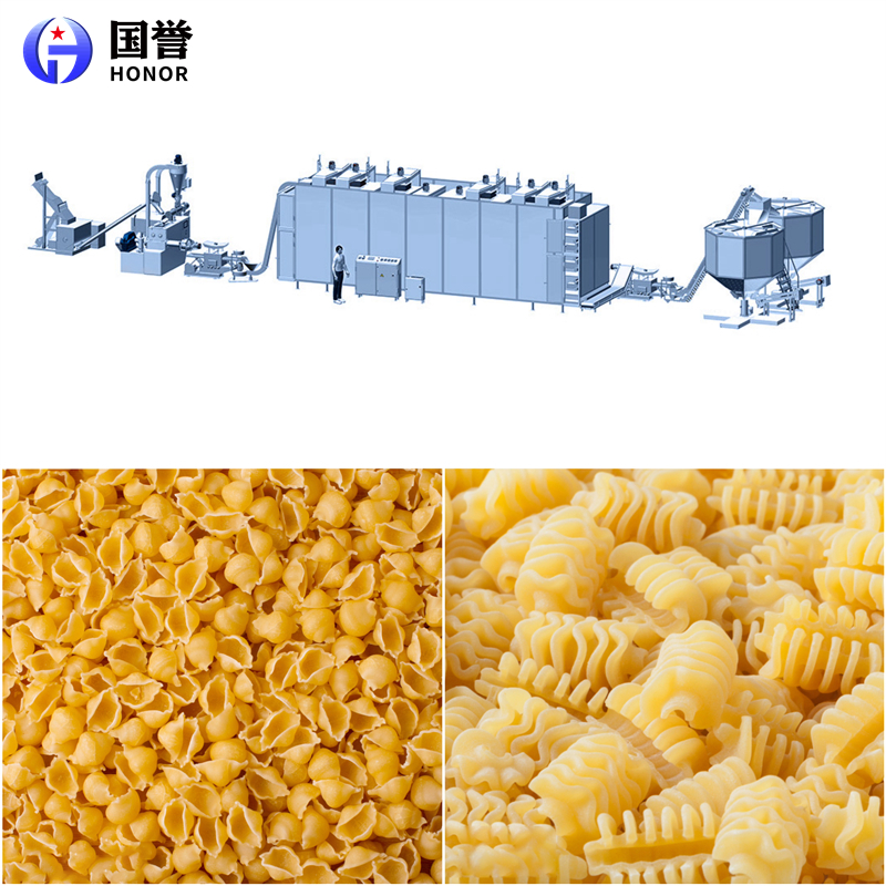 通心粉生产设备连续循环烤箱意大利面产出机配备静态烘干房